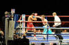 Ricky Hatton lands a right hand punch to the head of Juan Lazcano